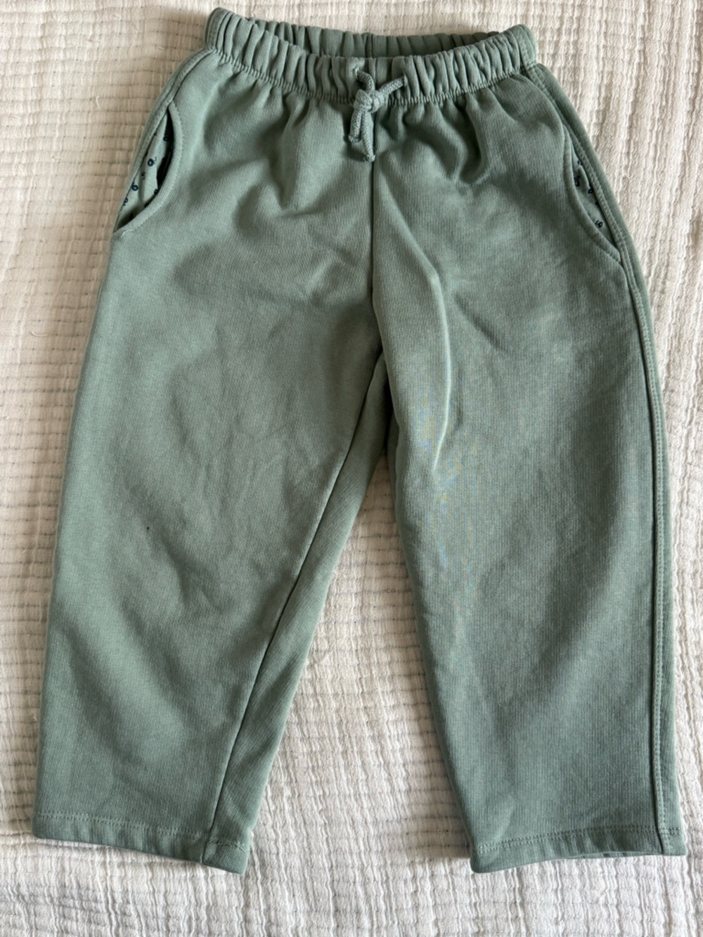 Zara Sage Green Kids Jogger Sweatpants